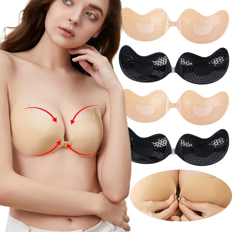 1/2Pc Invisible Push Up Bra Su - đánh giá và giá Bralette Triangle Set