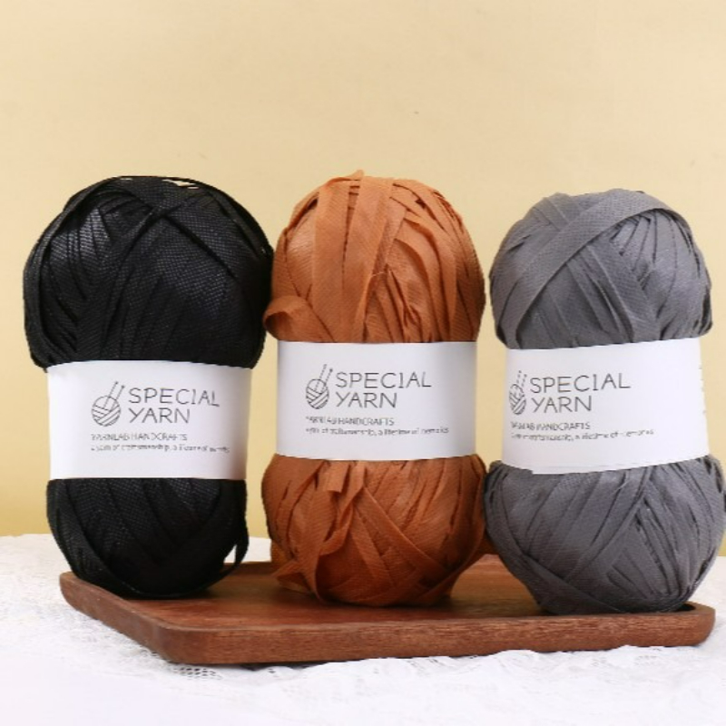 100g/pcs Raffia Flat Yarn for  - đánh giá và giá Crochet Bag Raffia