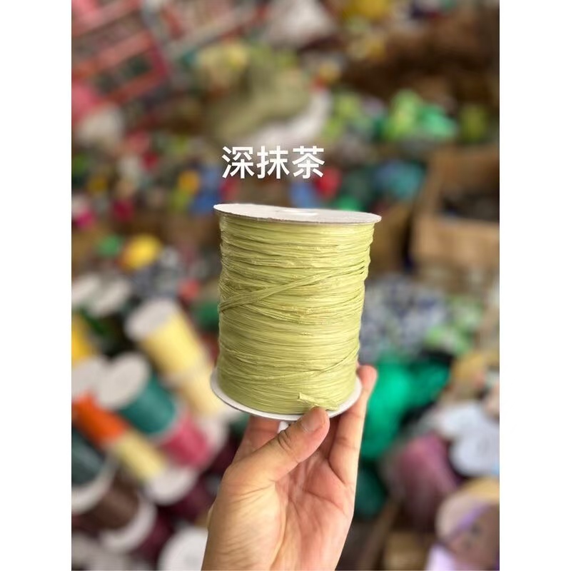 120g/roll Matte Raffia Grass C - đánh giá và giá Crochet Bag Raffia