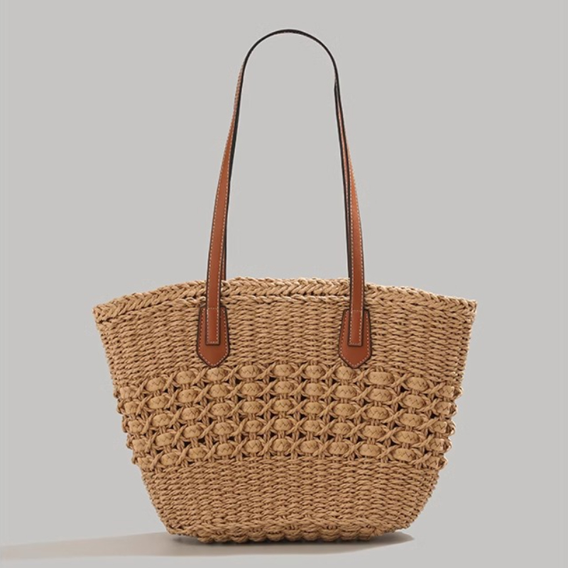 Extra-Large Foldable Straw Tot - đánh giá và giá Tote Bag Beach