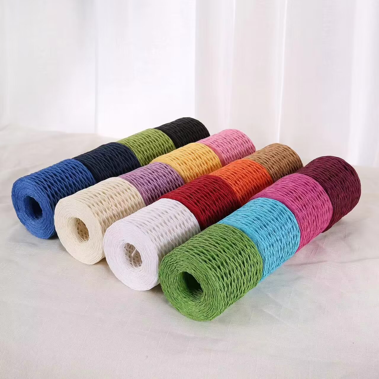 190g Raffia Yarn, Straw Paper  - đánh giá và giá Crochet Bag Raffia