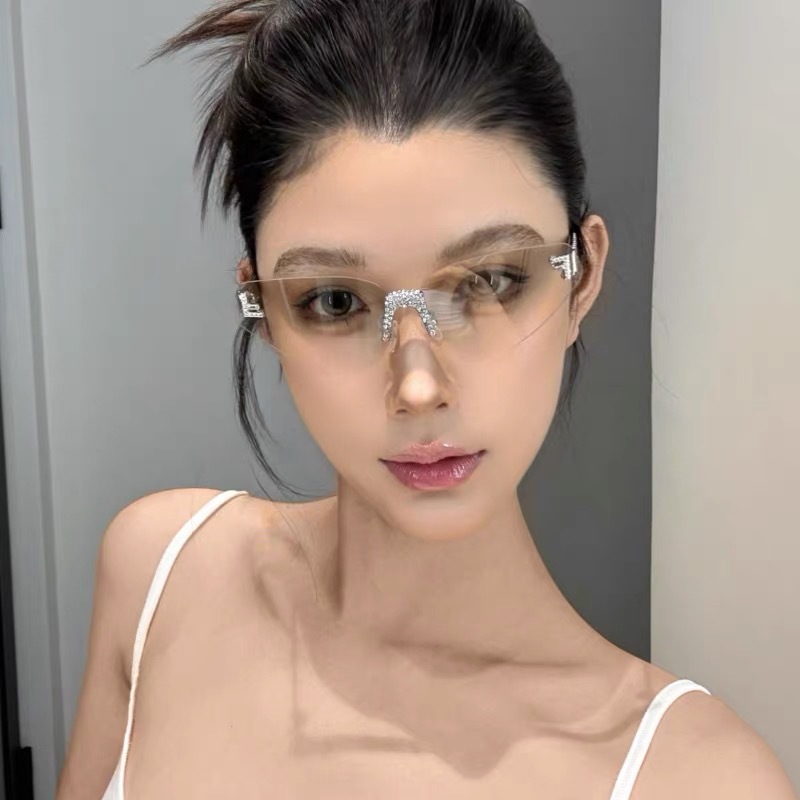 Women's Sexy Cat Eye Rimless R - đánh giá và giá Sunglasses Cat Eye