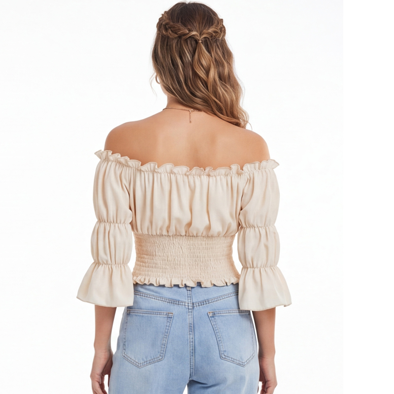 Renaissance Blouse Women Top w - đánh giá và giá Blouse Off Shoulder