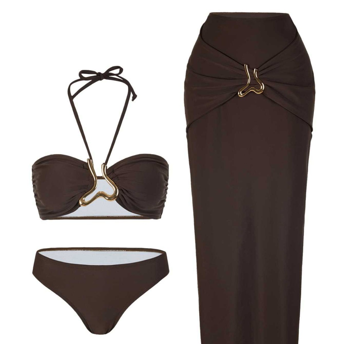 Women Sleeveless Tankini Bikin - đánh giá và giá Swimsuit Bikini Ruched