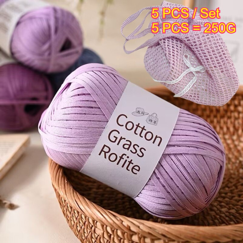 5PCS 250g Raffia Paper Rope Kn - đánh giá và giá Crochet Bag Raffia