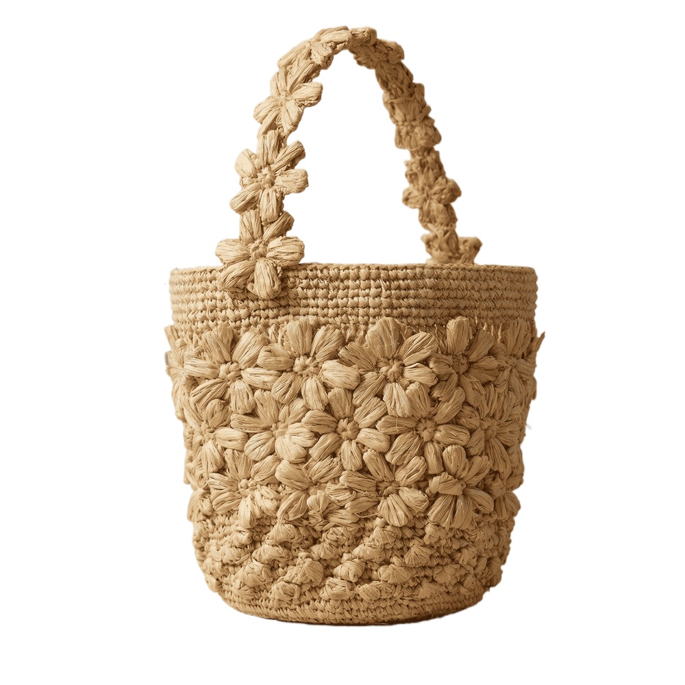 Women Summer Raffia Woven Buck - đánh giá và giá Crochet Bag Raffia