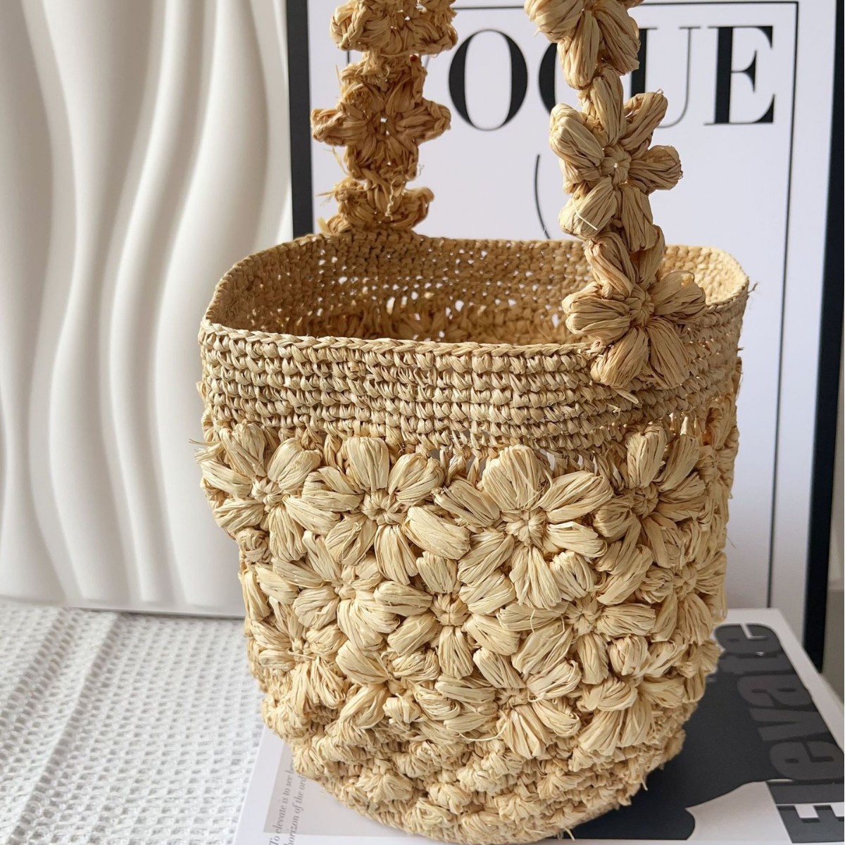 Women Summer Raffia Woven Buck - đánh giá và giá Crochet Bag Raffia